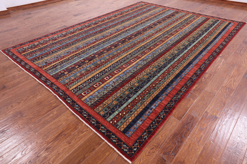 8' 4" X 11' 8" Hand-Knotted Persian Gabbeh Shall Rug Q5014