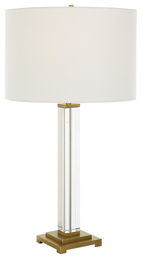 Crystal Column Table Lamp