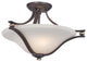 Minka-Lavery 3282-589 2 Light Semi Flush Mount Shadowglen Lathan Bronze With