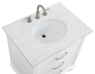 Home Living Knox 30" Single Bathroom Vanity, White