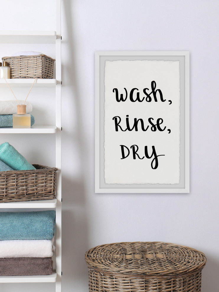 "Wash and Rinse" Framed Painting Print, 16x24