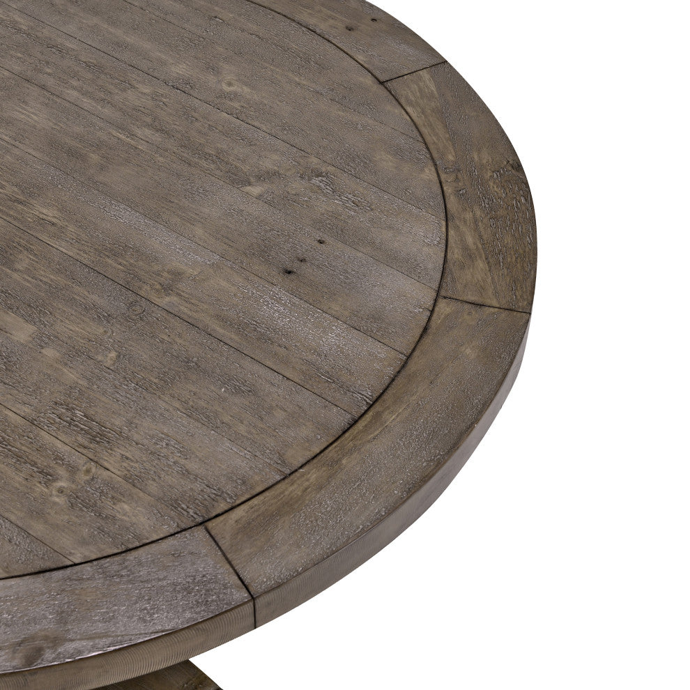 Quincy 42 inch Round Dining Table Desert Gray