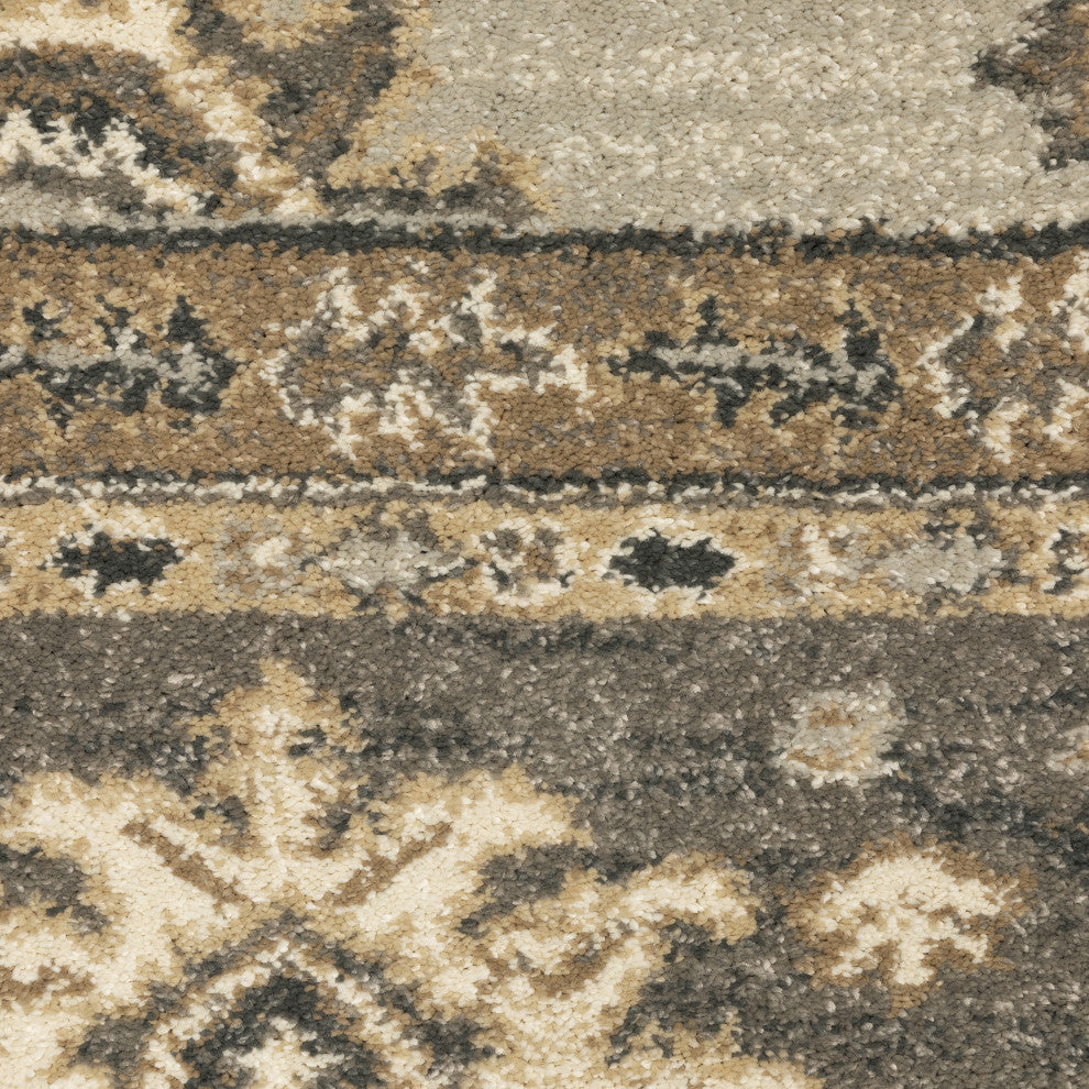 Oriental Weavers Florence Indoor Rug Stone/Brown 2'3" X 7'6"