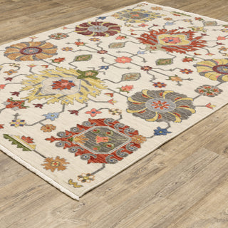 Oriental Weavers Lucca 8111W Traditional Rug, Ivory, 3'3"x5'