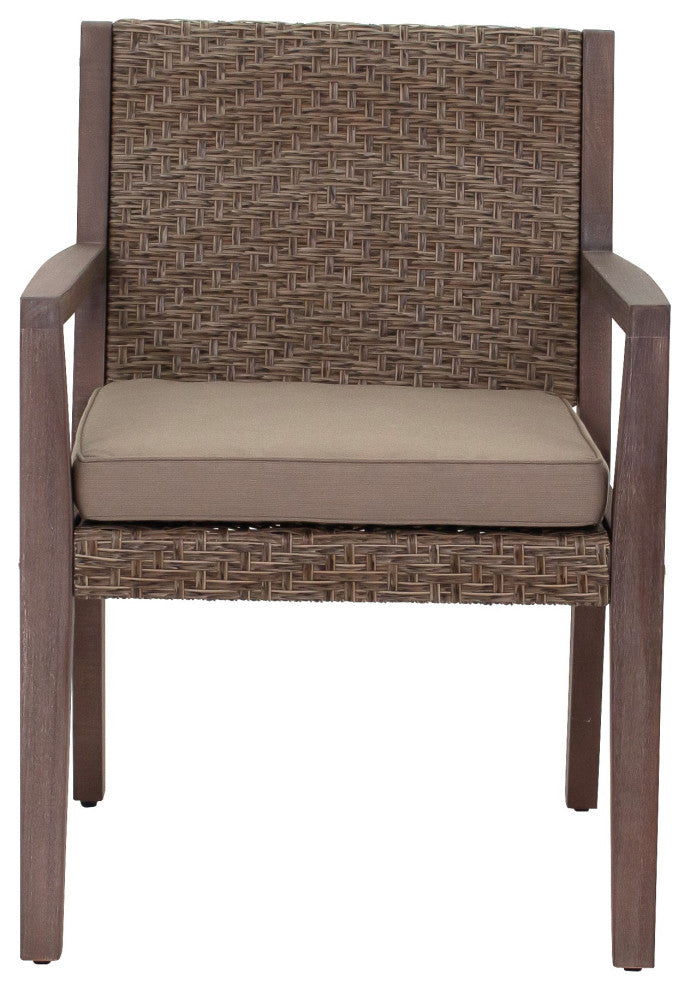 Courtyard Casual Bridgeport II Dining Arm Chair Eucalyptus