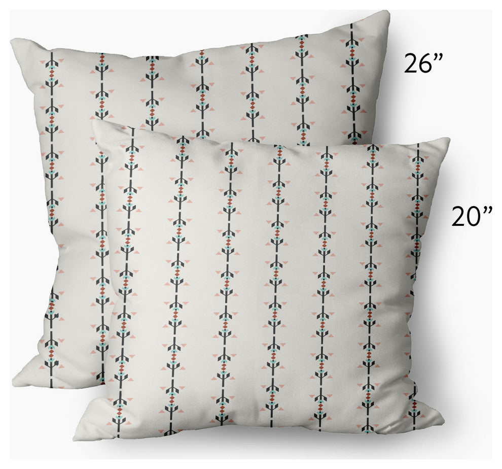 Jodhpur Stripe Decorative Throw Pillow, Gray, 26"x26"