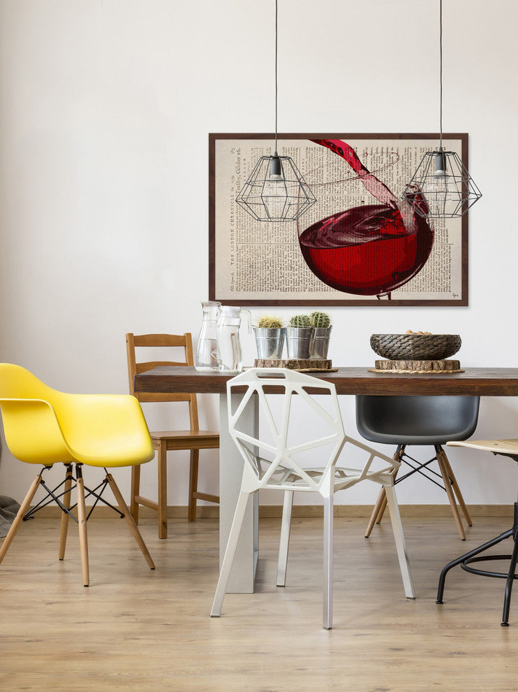 "Pinot Noir" Framed Painting Print, 36"x24"