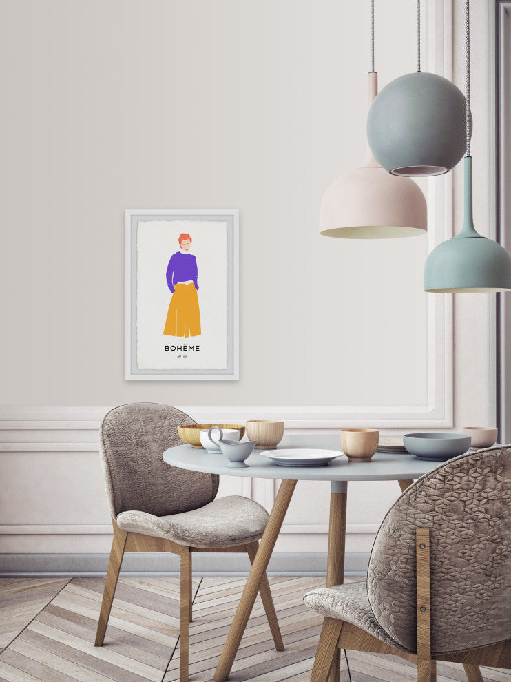 "Boheme No 55" Framed Painting Print, 16x24