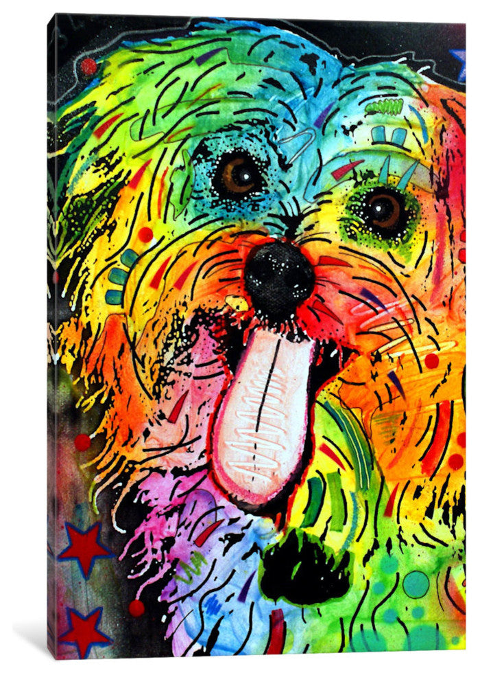 "Shih Tzu" by Dean Russo, 40x26x1.5"