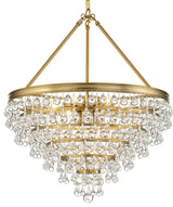 Crystorama Lighting Group 137 Calypso 8 Light 25"W Chandelier - Vibrant Gold