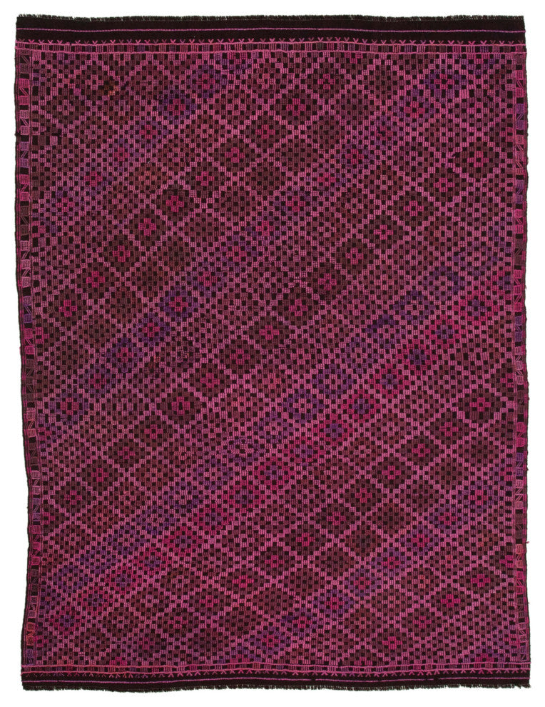 Rug N Carpet - Hand-knotted Turkish 5' 9'' x 7' 7'' Rustic Wool Kilim Rug