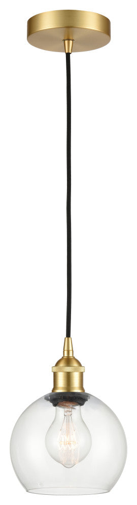 Innovations 616-1P-SG-G122-6 1-Light Mini Pendant, Satin Gold
