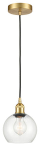 Innovations 616-1P-SG-G122-6 1-Light Mini Pendant, Satin Gold