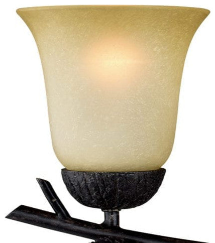 Vaxcel Sierra 4 Vanity Light, Black Walnut