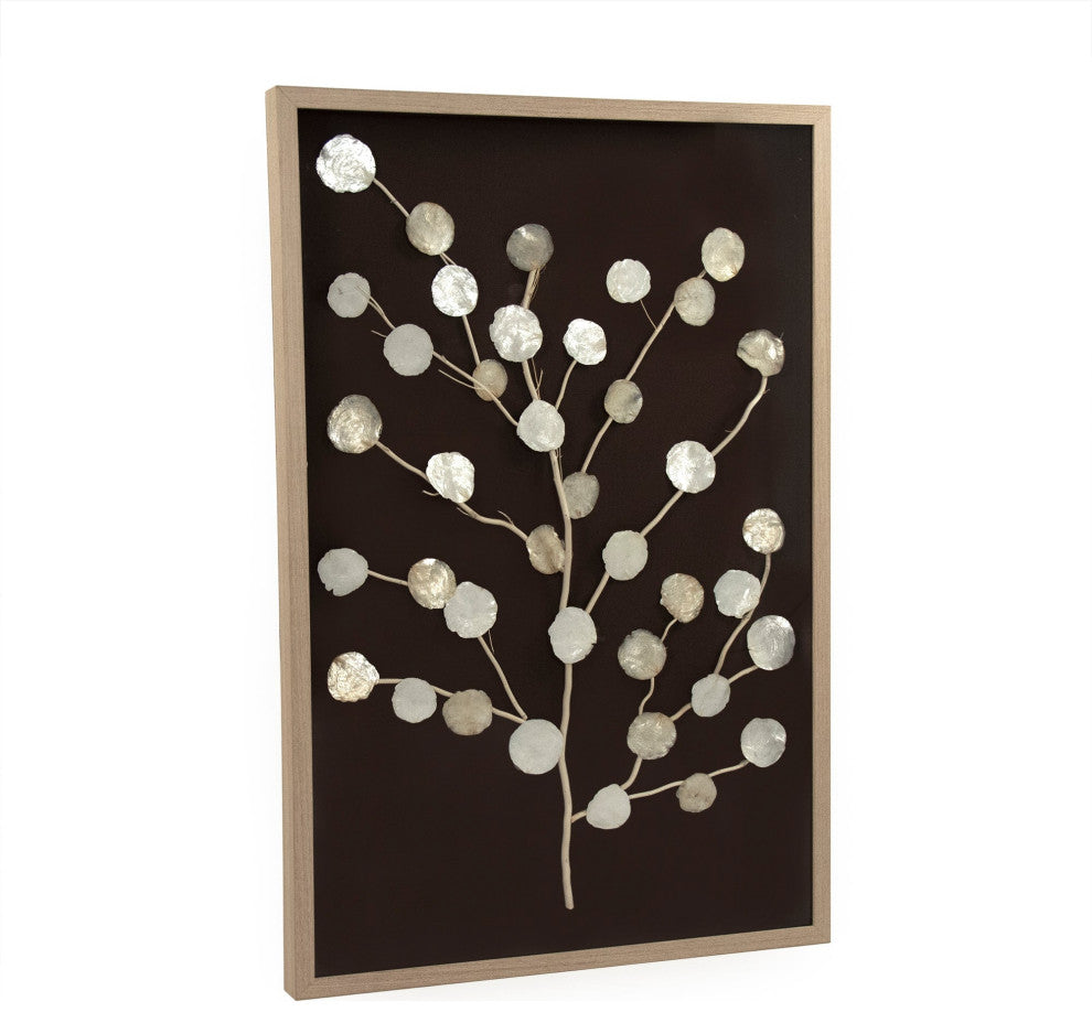 Abstract Mother of Pearl Tree Wall Art