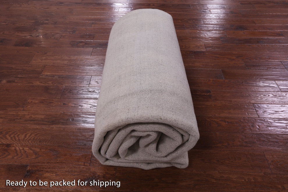 10' 1" X 14' 0" Hand-Knotted Persian Gabbeh Wool Rug Q11367
