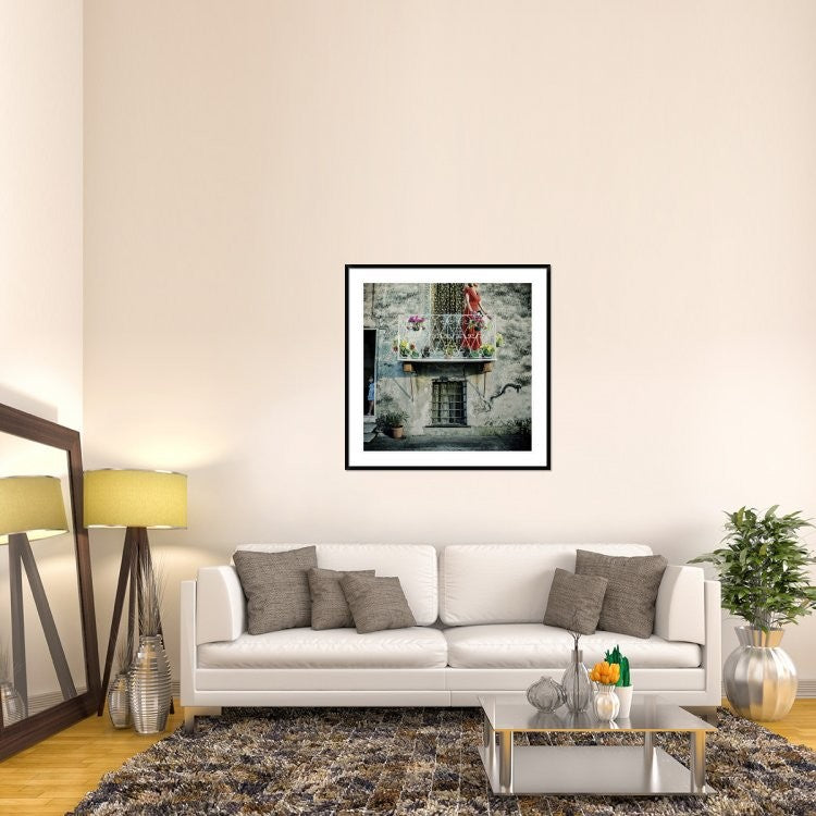 "Chains Of Gold" Framed Digital Print by Ambra, 44x44"