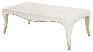 London Place Rectangular Cocktail Table - Creamy Pearl