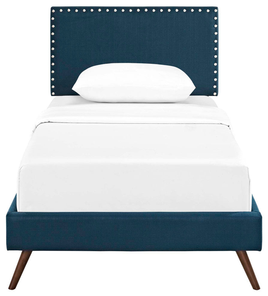 Macie Twin Platform Bed with Round Splayed Legs