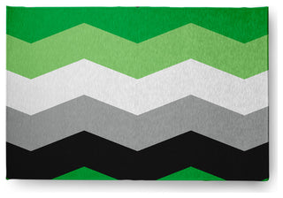 Aromantic Chevron Chenille Rug, Aromantic Chevron, 4'x6'