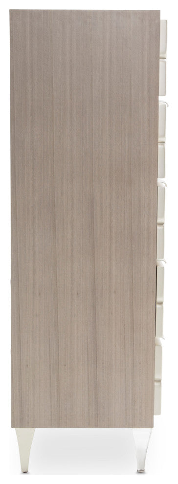 Aico Amini Camden Court 6 Drawer Chest in Pearl
