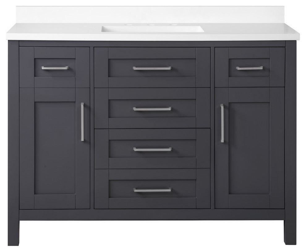 OVE Decors Tahoe Vanity, Dark Charcoal, 48"