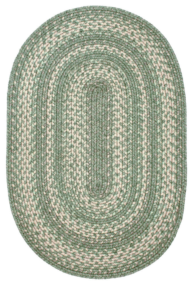 Homespice Decor - 5 x 8' Oval Hillside Ultra Durable Braided Rug