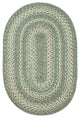 Homespice Decor - 5 x 8' Oval Hillside Ultra Durable Braided Rug