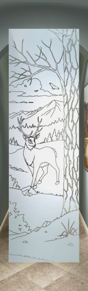 Interior Prehung Door or Interior Slab Door - Wandering White Tail - Douglas...