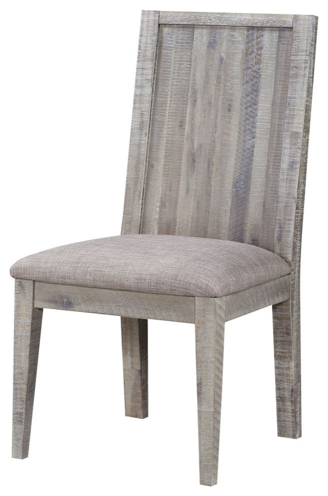 Modus Alexandra Solid Wood Upholstered Chair, Rusic Latte