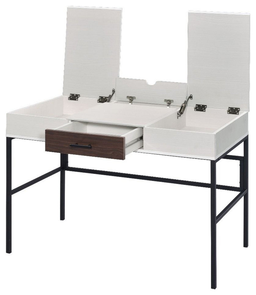 Built-in USB Port Writing Desk, Natural