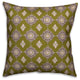 Imperial Pattern, Brown Throw Pillow, 18"x18"