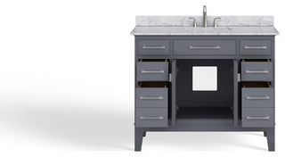 Fairmont Bathroom Vanity, Single Sink, 42", Maple Gray, Freestanding