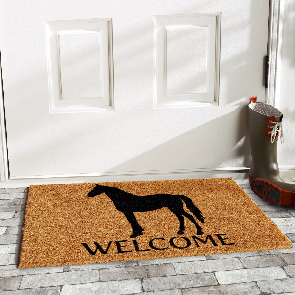 Horse Welcome Doormat, 24x36