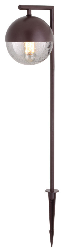 Lisle Low-Voltage Bronze Outdoor Landscape Path Light LED Clear Glass