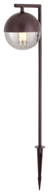 Lisle Low-Voltage Bronze Outdoor Landscape Path Light LED Clear Glass