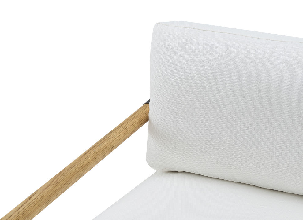 Parker Stain-Resistant Fabric Armchair, Ivory