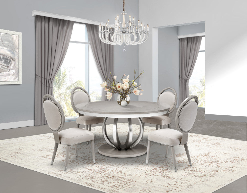 Eclipse 5-Piece Dining Room Set, Moonlight Gray