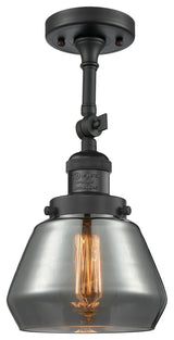 Innovations Lighting 201F-Bk-G173-Led 1 Light Dimmable Led Semi-Flush Mount