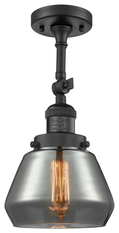 Innovations Lighting 201F-Bk-G173-Led 1 Light Dimmable Led Semi-Flush Mount
