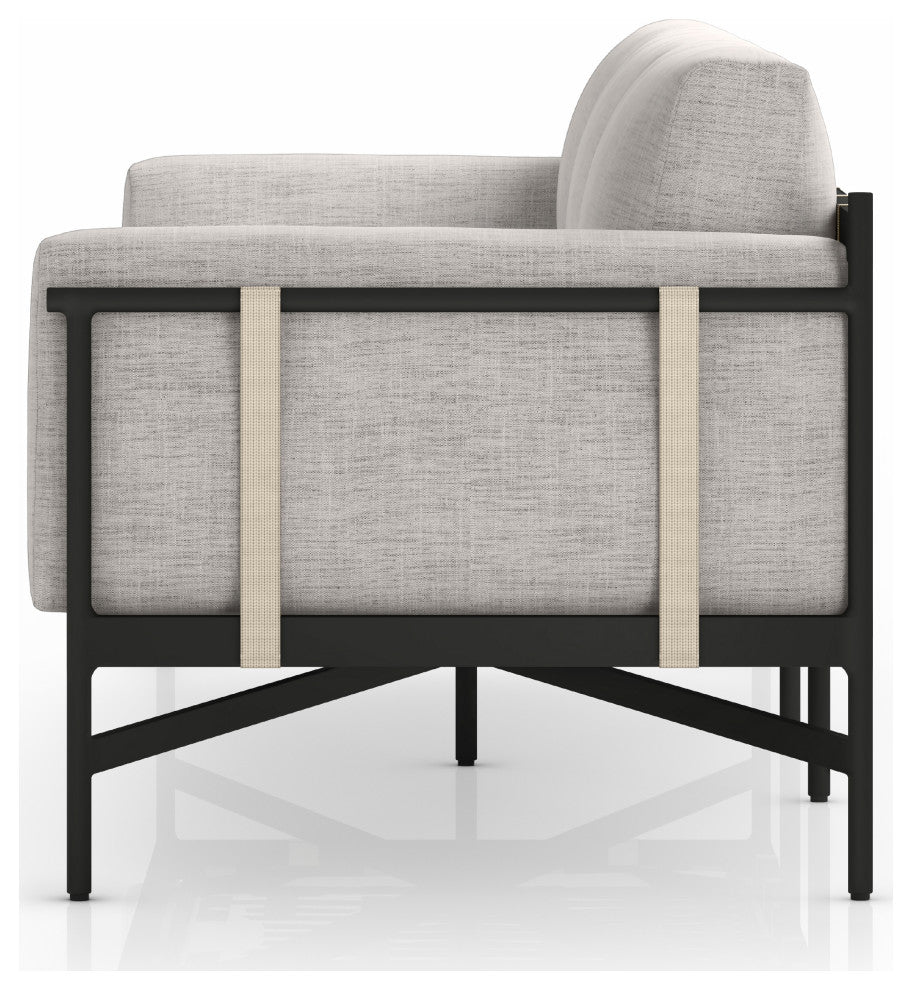 Hearst Outdoor Sofa-99"-Stone Grey