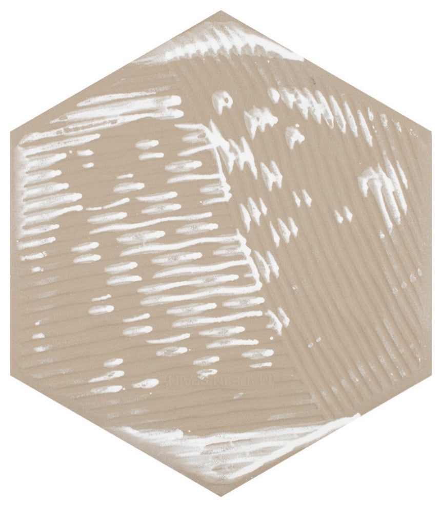 Traffic Hex Silver Porcelain Floor and Wall Tile