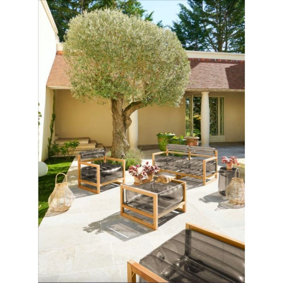 Mojow Yoko 3 Piece Living Room & Garden Set | Wooden Frame - Crystal Green