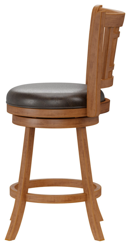 Fairfox Wood Swivel Stool, Counter Stool