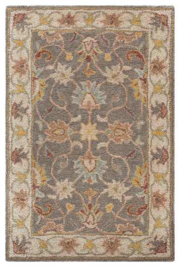 Surya Caesar CAE-1001 Traditional Area Rug, Khaki, 6' x 9' Rectangle