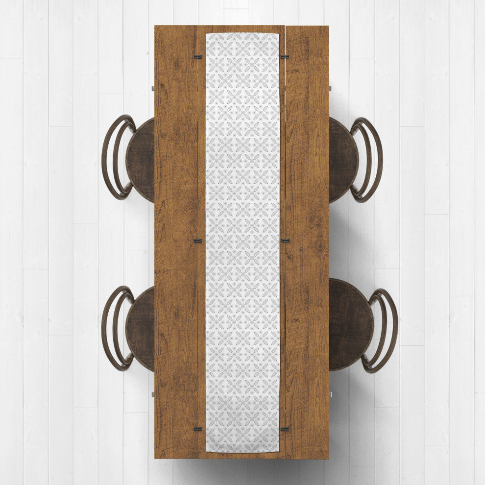 Mod Medallion 16x90 Poly Twill Table Runner