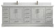 Fenway 84 Double Sink Bath Vanity in Coventry Gray 2" Empira Quartz