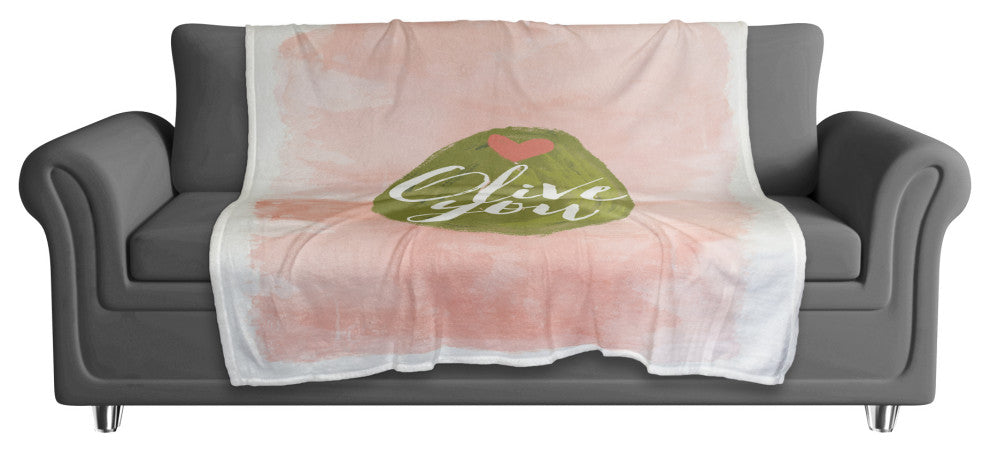 Olive You 50x60 Coral Fleece Blanket