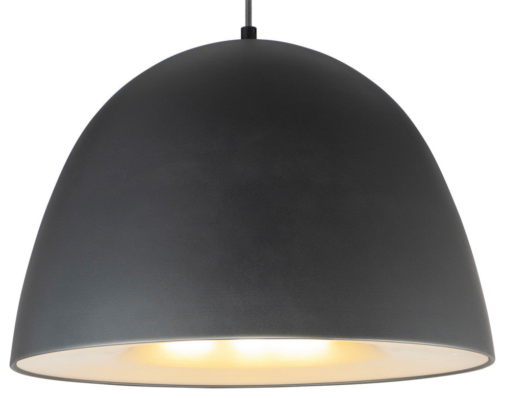 ET2 E24916 Fungo 24"W LED Pendant - Black / Satin Brass
