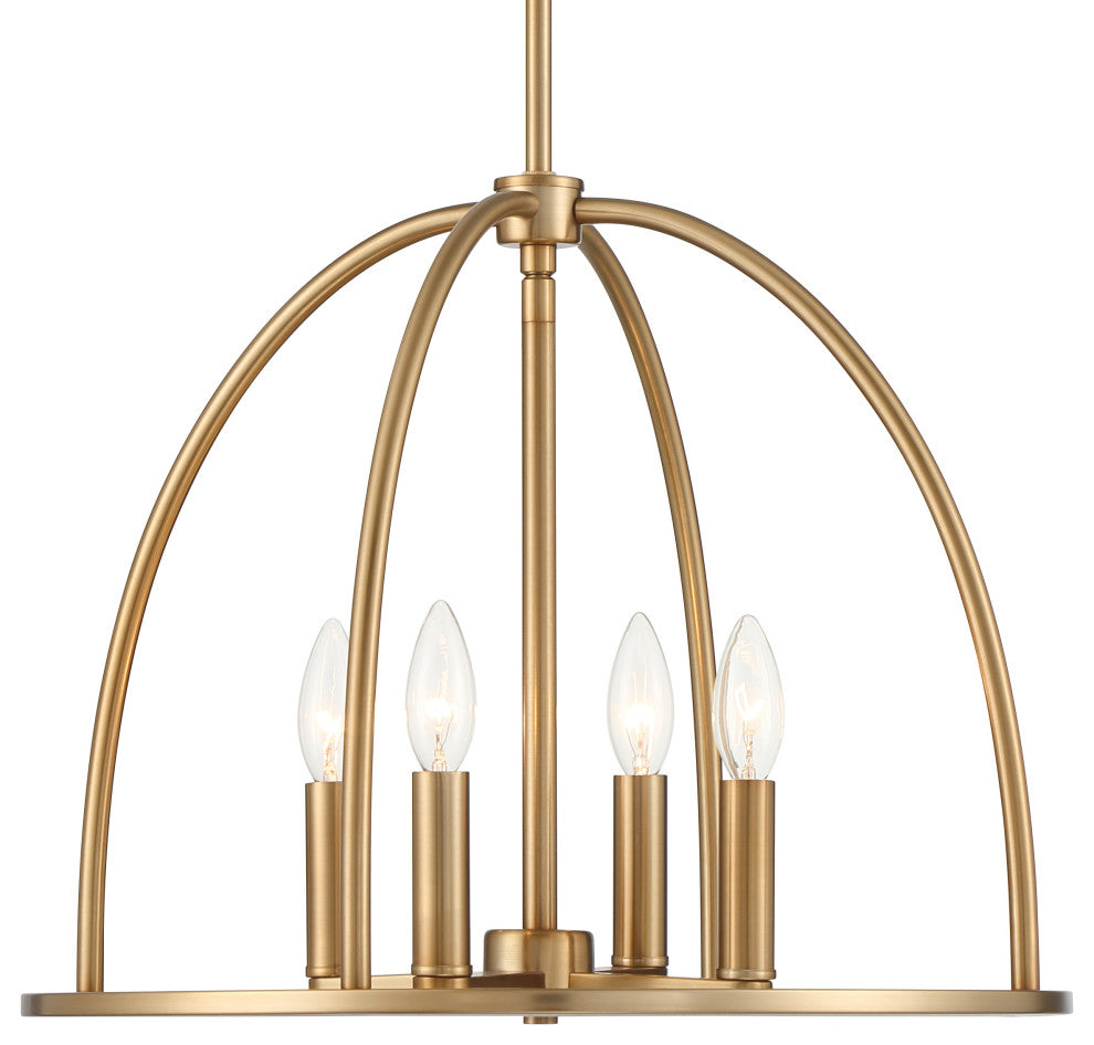 Abbott 4-Light Vibrant Gold Chandelier